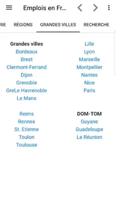 Emplois en France android App screenshot 2