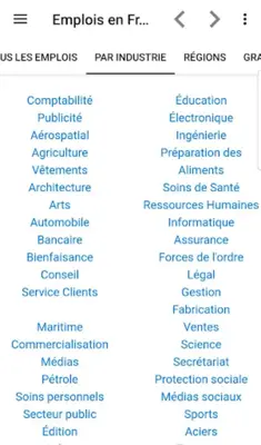 Emplois en France android App screenshot 4