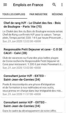 Emplois en France android App screenshot 6